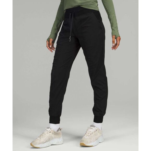 Lululemon Dance Studio Mid-Rise Jogger Black Women sz 2 Athleisure Relax Street - Picture 1 of 9